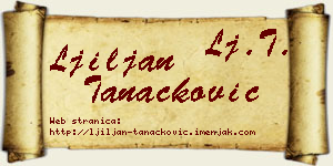 Ljiljan Tanacković vizit kartica